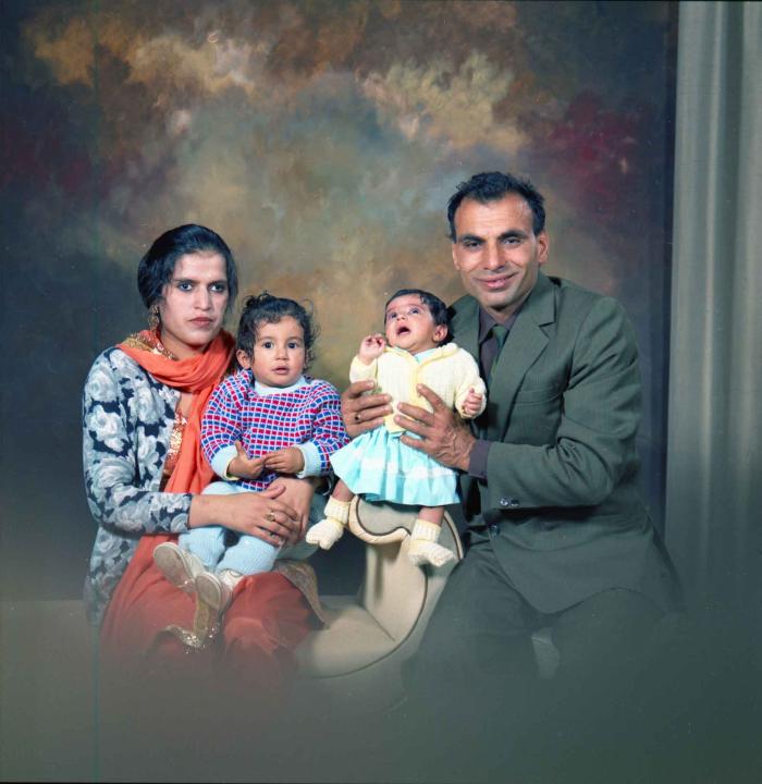 [Group photo of the N. S. Gill family]