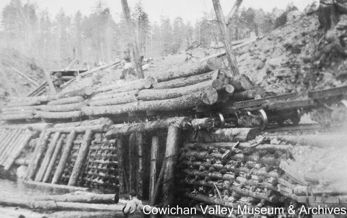 The Sooke Lake log dump