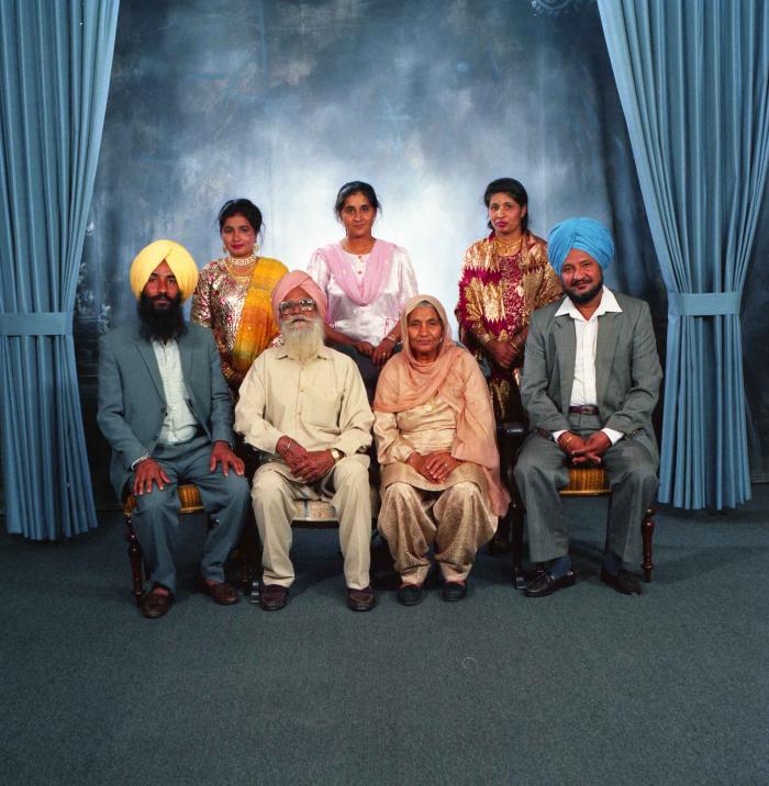 [Group photo of the family members of Harinder Gill]