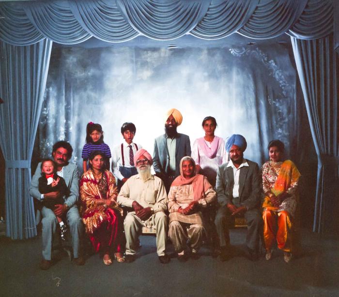 [Group photo of the family members of Harinder Gill]