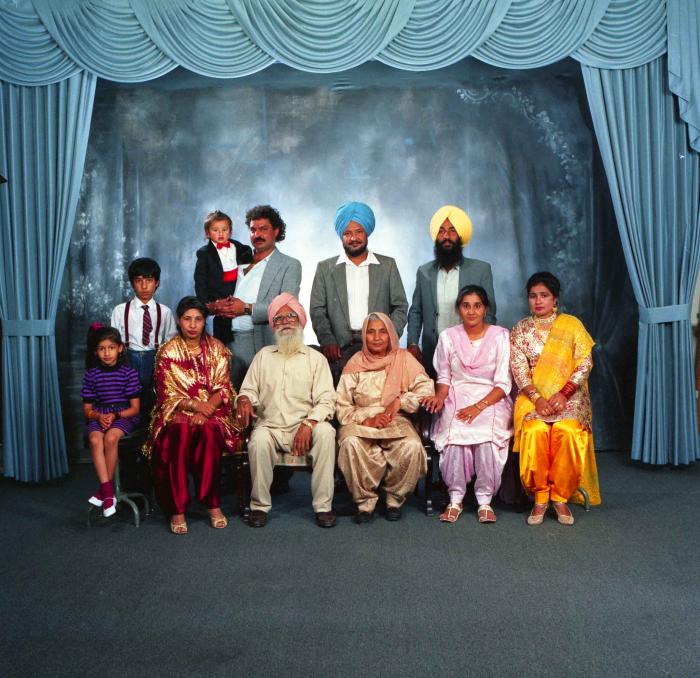 [Group photo of the family members of Harinder Gill]