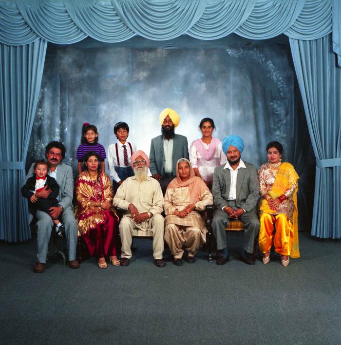 [Group photo of the family members of Harinder Gill]
