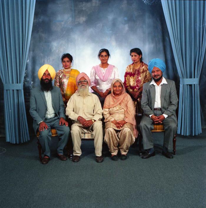 [Group photo of the family members of Harinder Gill]