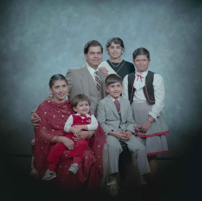 [Family photo of Sukhdarshan Gill]
