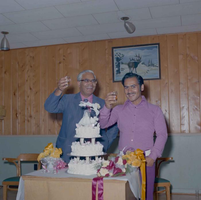 [Photo of Mohinder Singh Gill, Nash's uncle, and Karnail Singh Sidhu, Nash's friend]