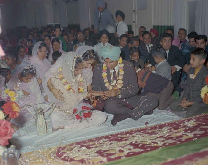 [Photo of Harchand Herar with an unidentified bride]