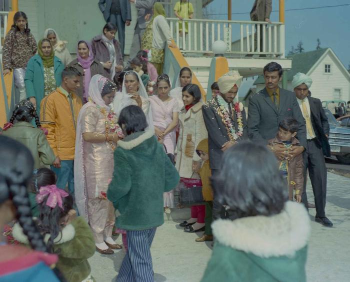 [Photo of Gurder Singh with an unidentified bride]