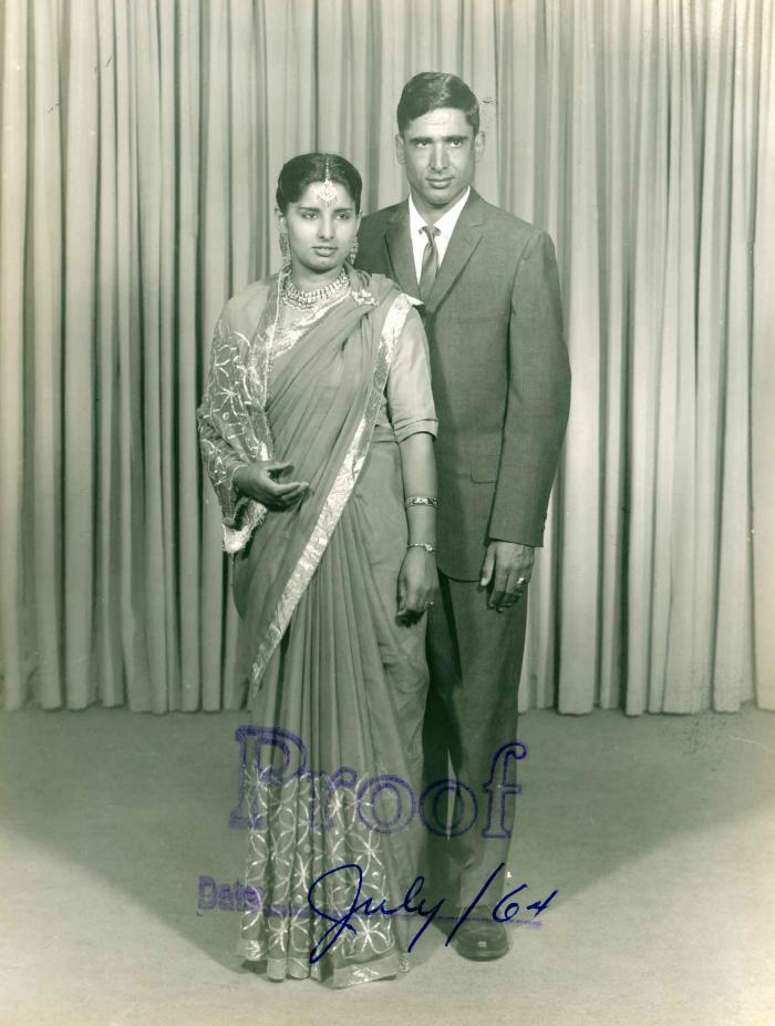 [Photo of Albel Singh Gill and Miss A. Grewal]
