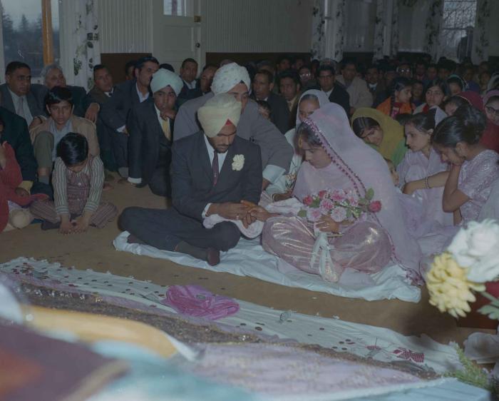 [Photo of Gurder Singh with an unidentified bride]