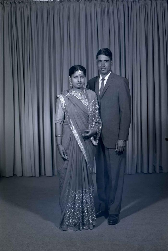 [Photo of Albel Singh Gill and Miss A. Grewal]
