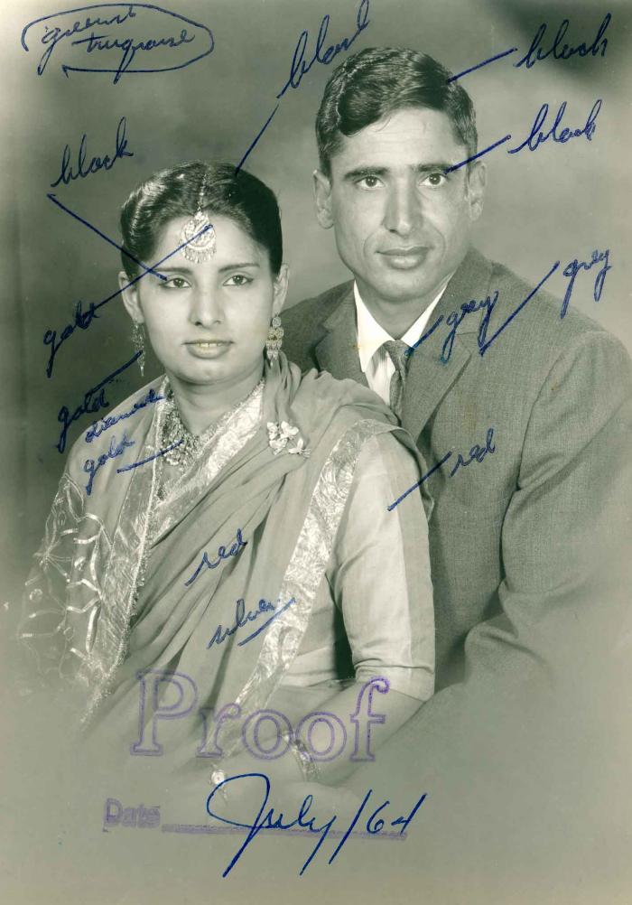 [Photo of Albel Singh Gill and Miss A. Grewal]