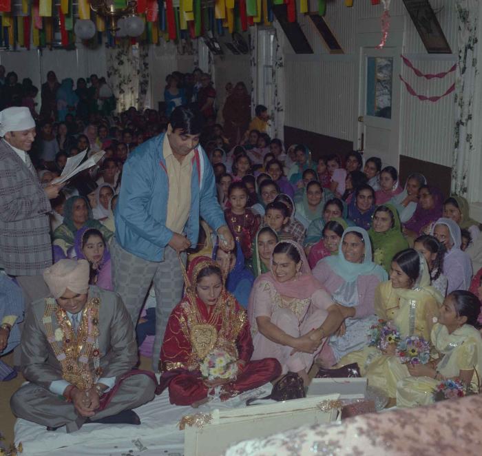 [Photo of Jagiar Singh Kingra with an unidentified bride]