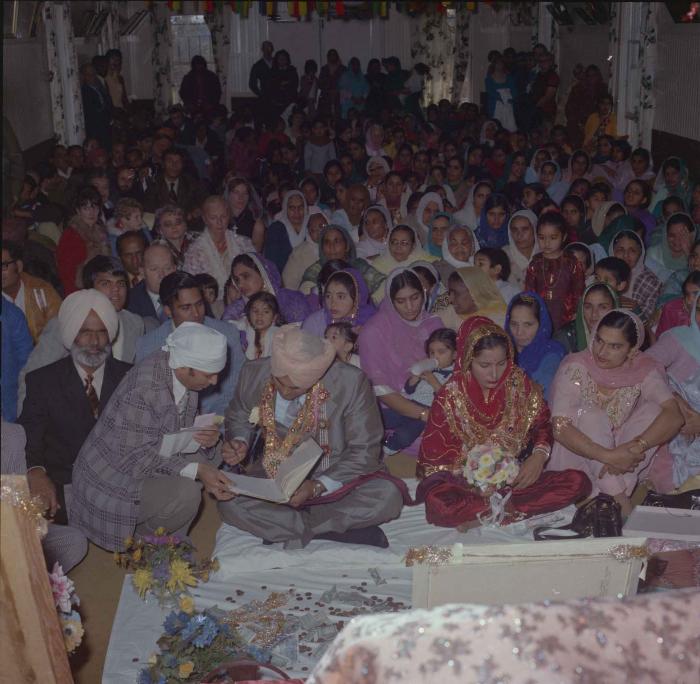 [Photo of Jagiar Singh Kingra with an unidentified bride]