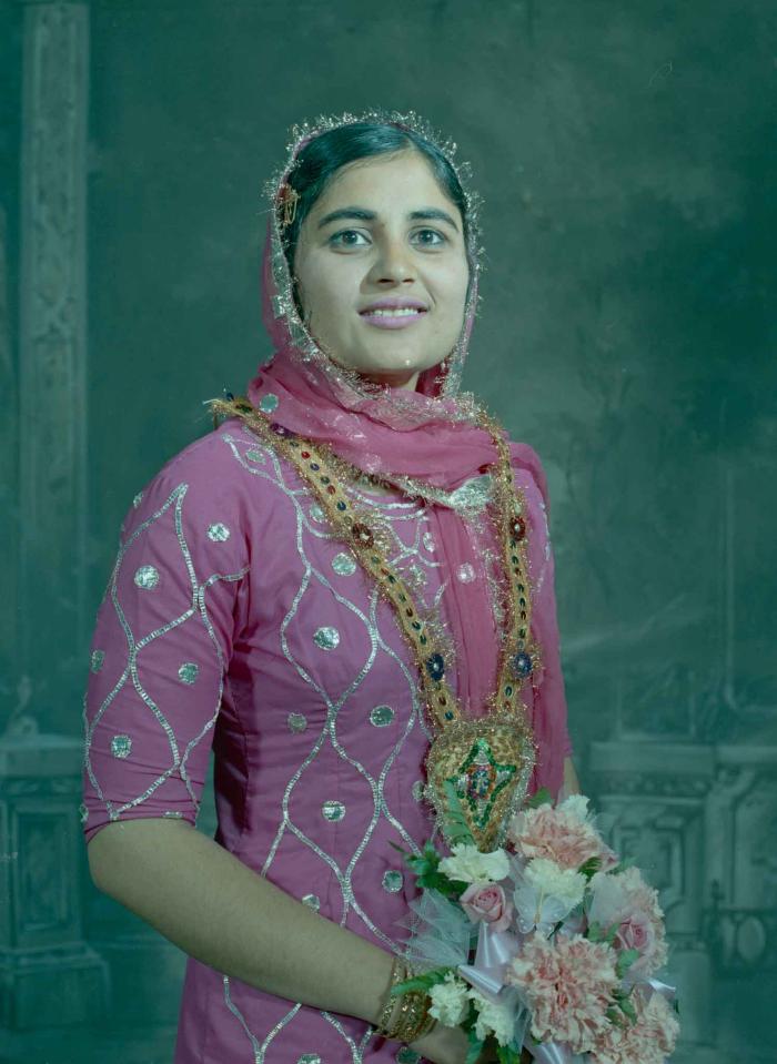[Photo of an unidentified bride]