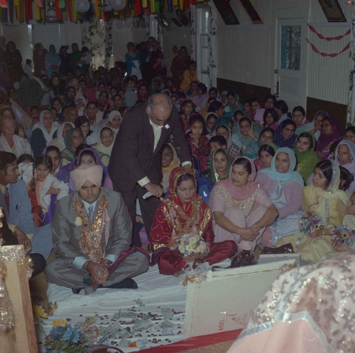 [Photo of Jagiar Singh Kingra with an unidentified bride]
