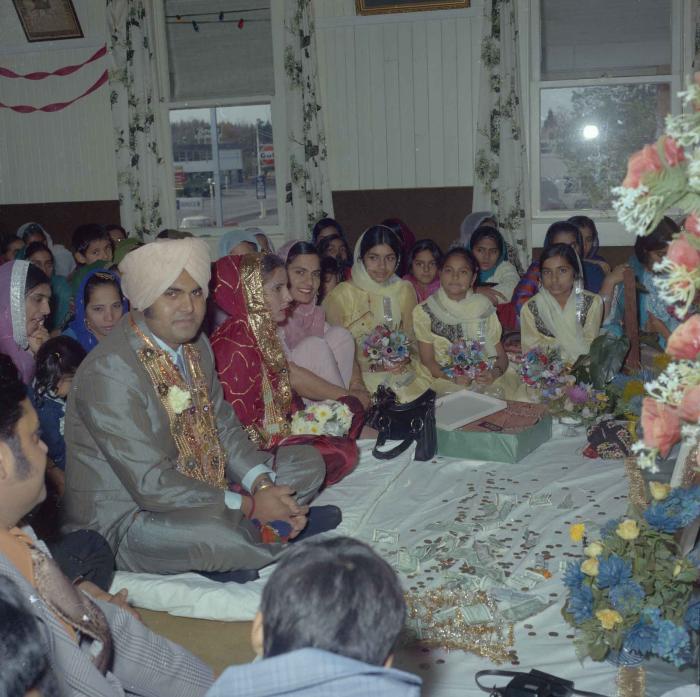 [Photo of Jagiar Singh Kingra with an unidentified bride]