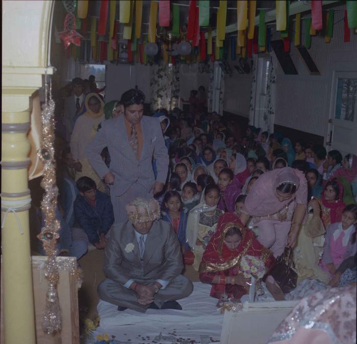 [Photo of Jagiar Singh Kingra with an unidentified bride]