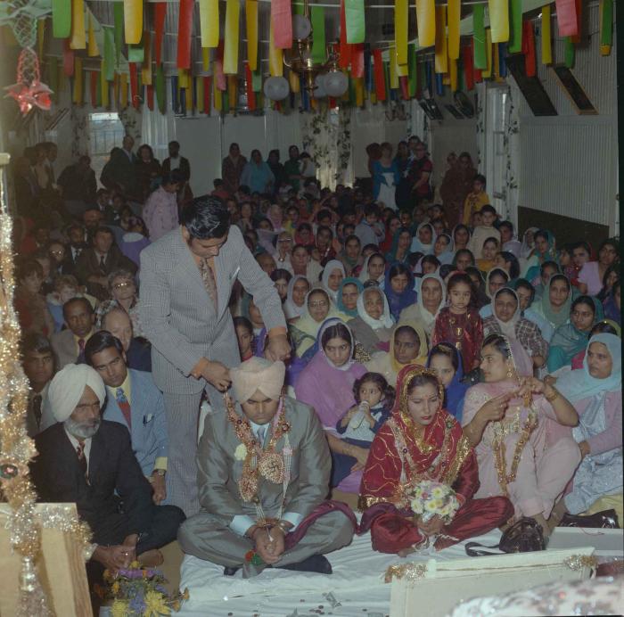 [Photo of Jagiar Singh Kingra with an unidentified bride]