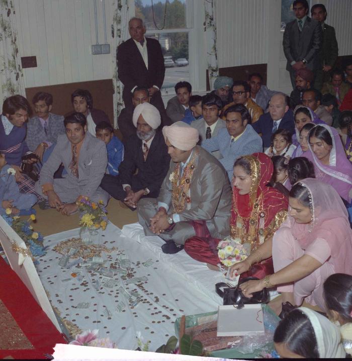 [Photo of Jagiar Singh Kingra with an unidentified bride]