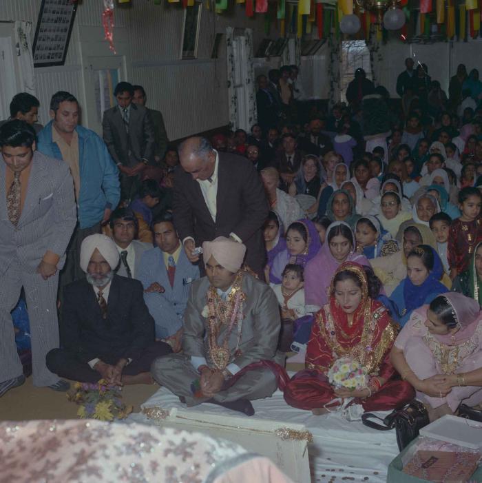 [Photo of Jagiar Singh Kingra with an unidentified bride]