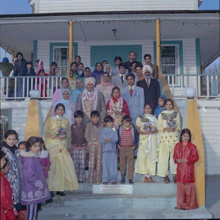 [Photo of Jagiar Singh Kingra with an unidentified bride]