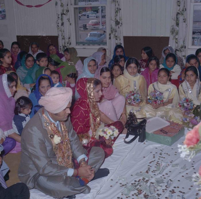 [Photo of Jagiar Singh Kingra with an unidentified bride]