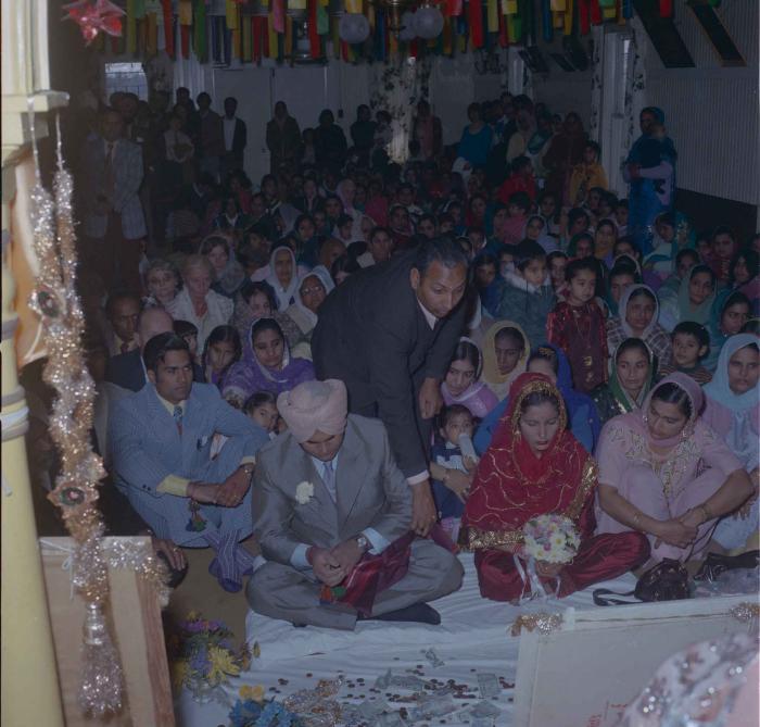 [Photo of Jagiar Singh Kingra with an unidentified bride]