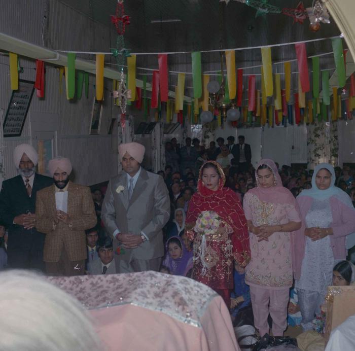 [Photo of Jagiar Singh Kingra with an unidentified bride]