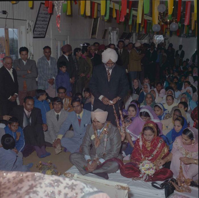 [Photo of Jagiar Singh Kingra with an unidentified bride]