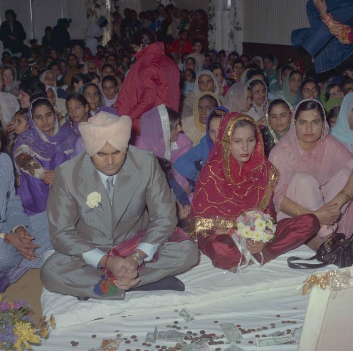 [Photo of Jagiar Singh Kingra with an unidentified bride]