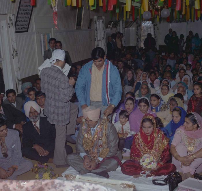 [Photo of Jagiar Singh Kingra with an unidentified bride]
