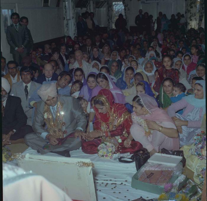 [Photo of Jagiar Singh Kingra with an unidentified bride]