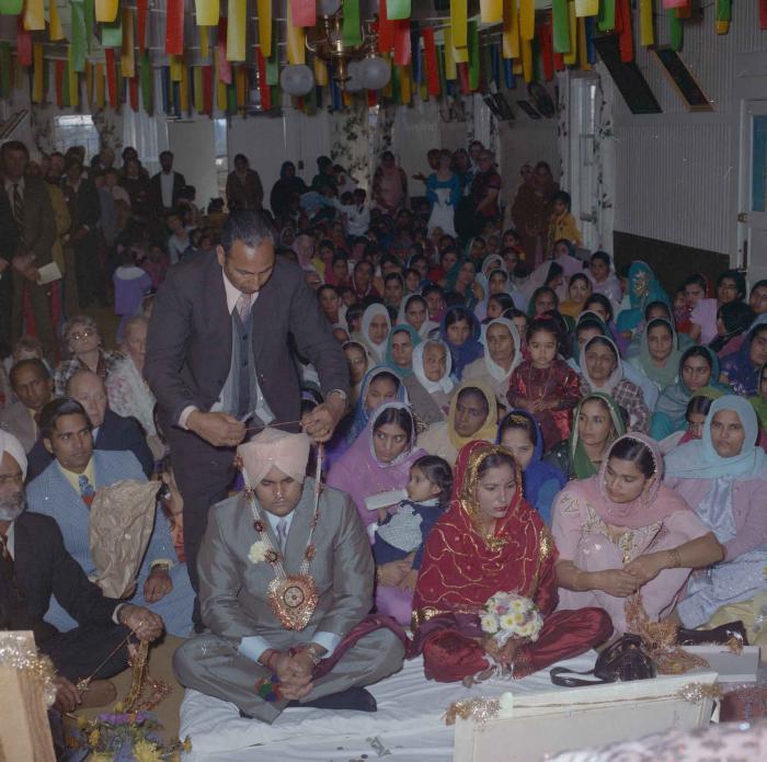 [Photo of Jagiar Singh Kingra with an unidentified bride]