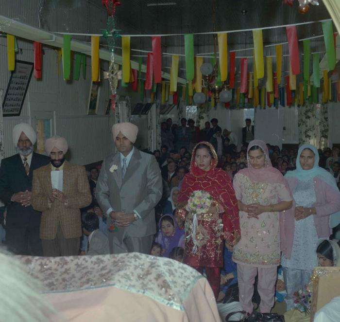 [Photo of Jagiar Singh Kingra with an unidentified bride]