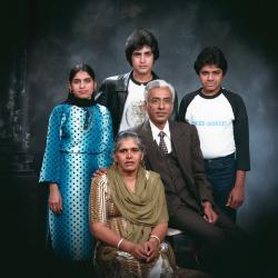 [Portrait of Om Arora and his family]