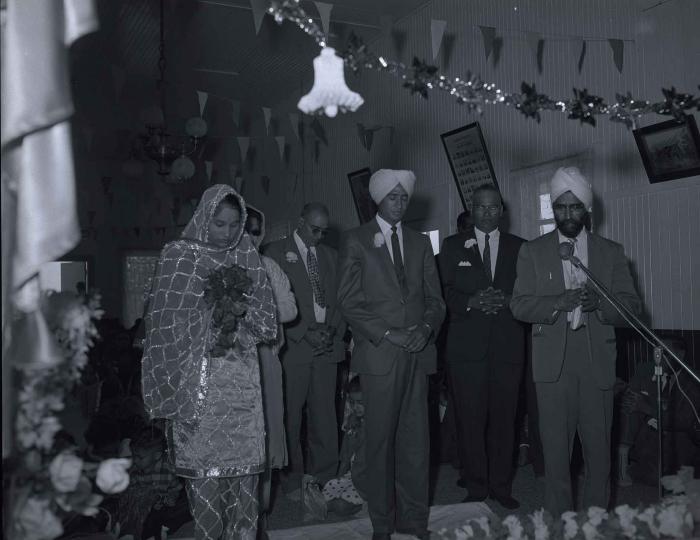 [Photo of Kahar Singh with an unidentified bride]