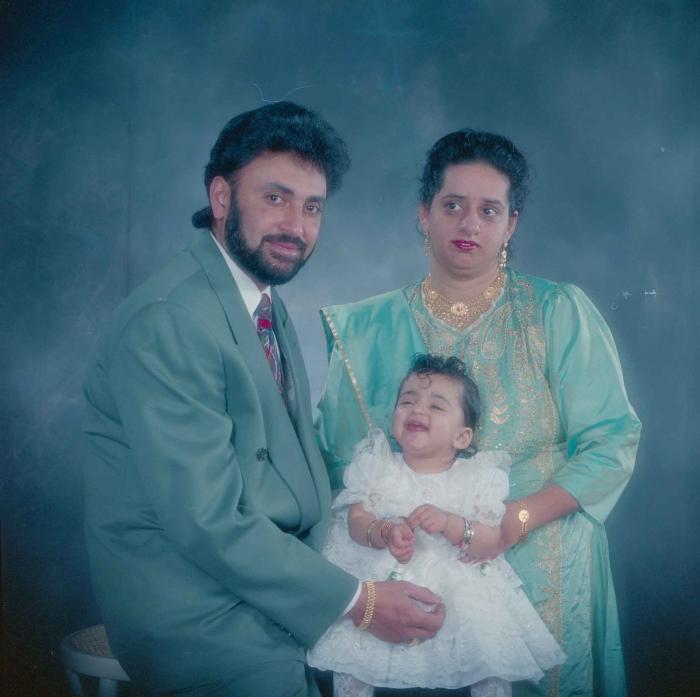 [Photo of an unidentified family]