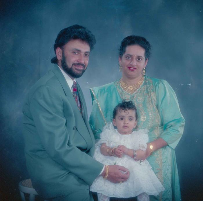 [Photo of an unidentified family]