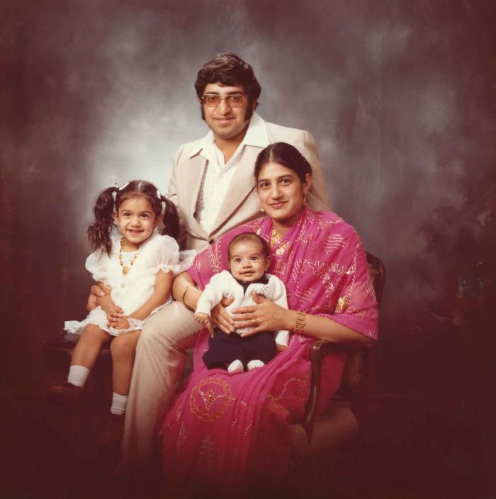 [Photo of an unidentified family]