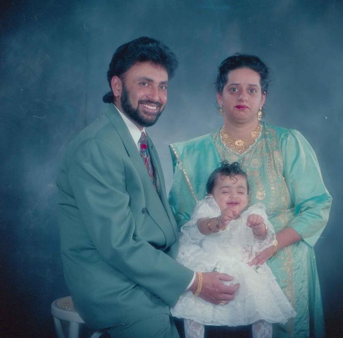 [Photo of an unidentified family]