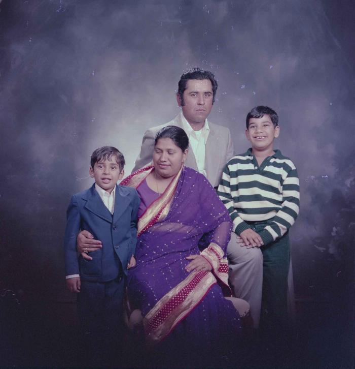 [Photo of an unidentified family]