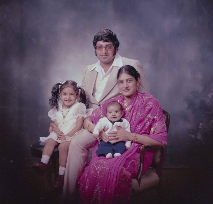 [Photo of an unidentified family]