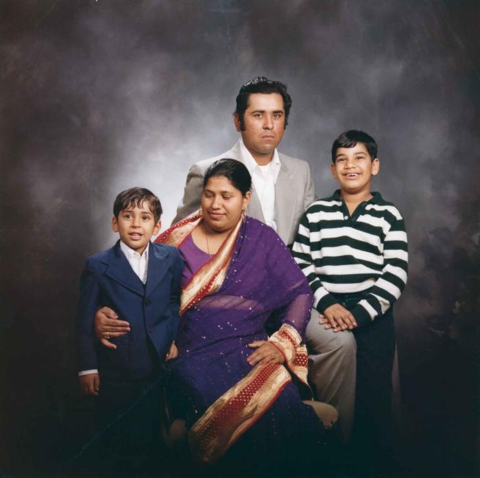 [Photo of an unidentified family]