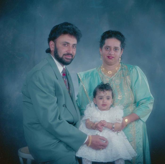 [Photo of an unidentified family]