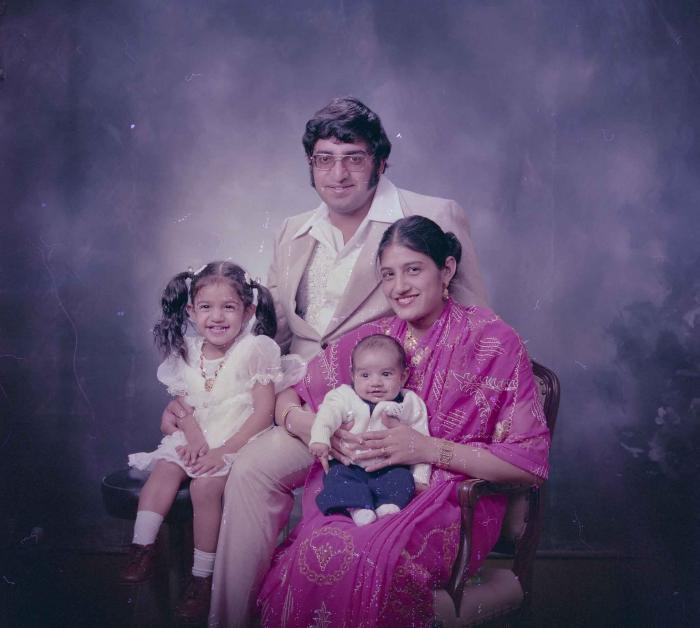 [Photo of an unidentified family]