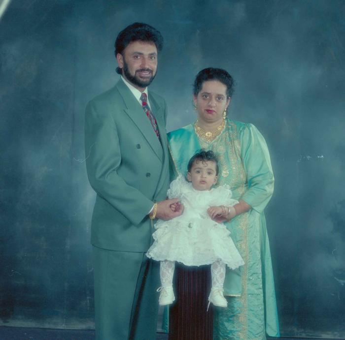 [Photo of an unidentified family]