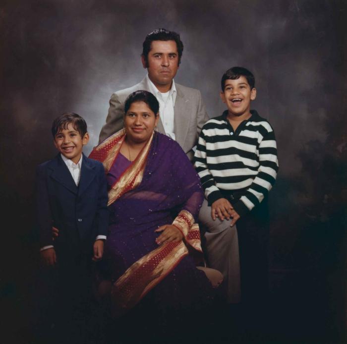 [Photo of an unidentified family]