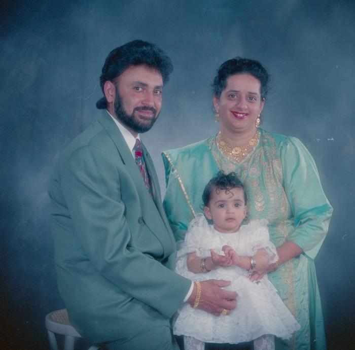 [Photo of an unidentified family]