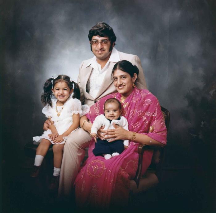 [Photo of an unidentified family]