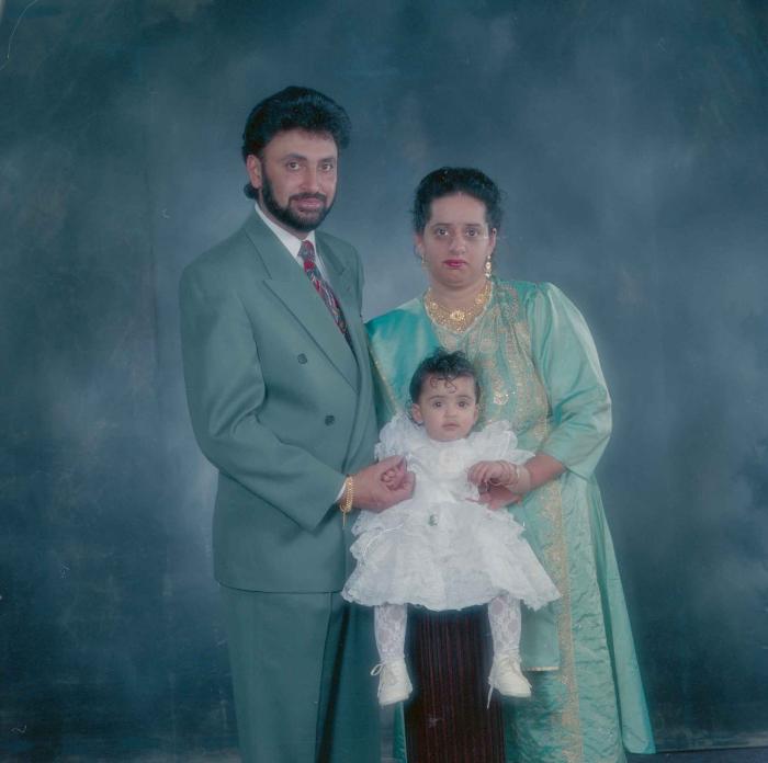 [Photo of an unidentified family]